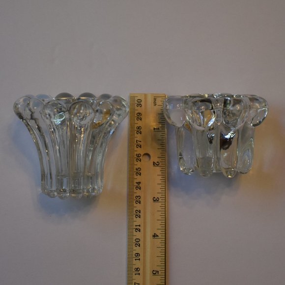 VTG West Germany Votive/Taper Crystal Candle Holders Set of 4 - Picture 8 of 14
